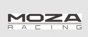Logotipo oficial de Moza Racing, marca especializada en hardware de simracing y bases Direct Drive.