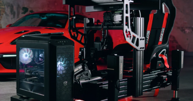 MOZA HMA150: Sistema háptico de movimiento de 4 actuadores Cockpit de simracing con sistema de movimiento MOZA y PC gaming