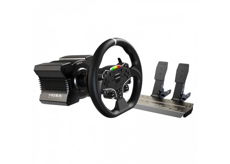 Conjunto base volante pedales moza r5