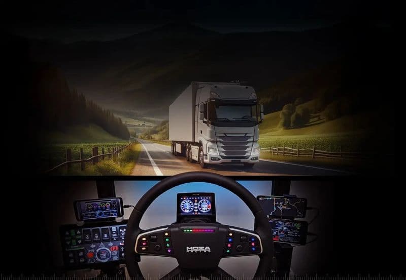 simulador moza volante camion ets2