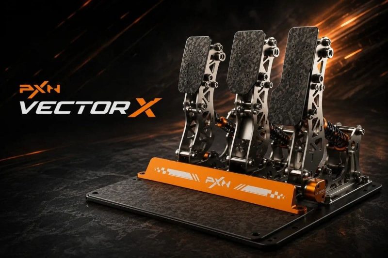 Pedales de competición PXN Vector X con celda de carga